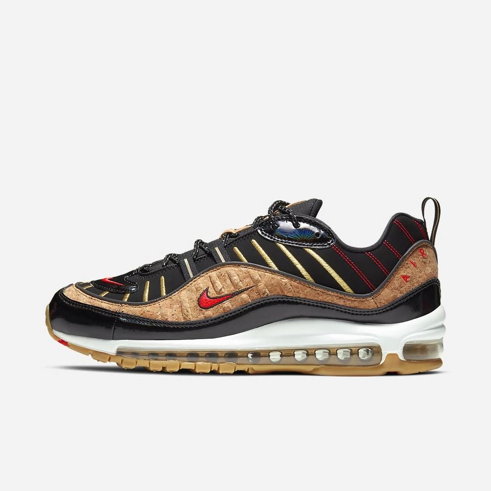 Sneakers Nike Air Max 98 Noir 3947-680 Black/Light Photo Blue/White/Red Orbit Homme | IOS-72024920